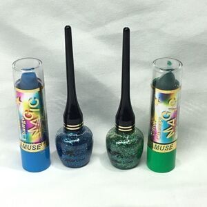 Amuse Glitter Liner + Magic Lipstick Set (UC10)